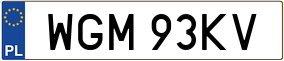 Trailer License Plate
